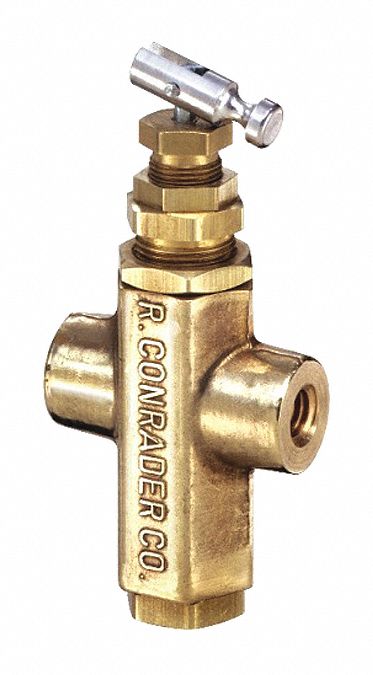 PILOT VALVE, 1/4 IN INLET SIZE, 1/8 IN OUTLET SIZE, 80 PSI MIN PRESET PRESSURE, BRASS