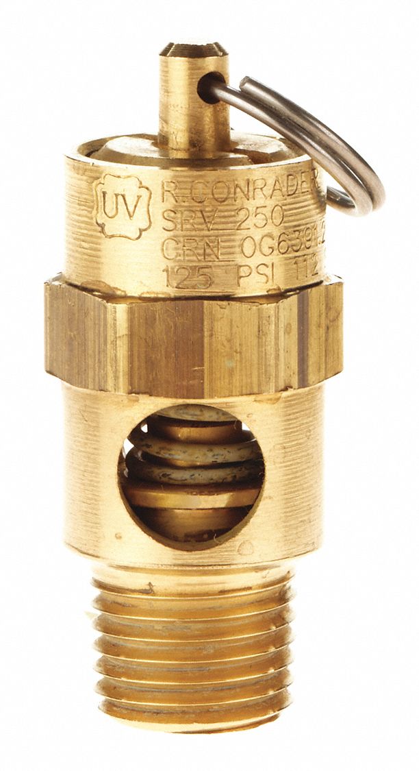 CONRADER Brass Safety Valve with Soft Seat Valve Type 60UK421299BCE