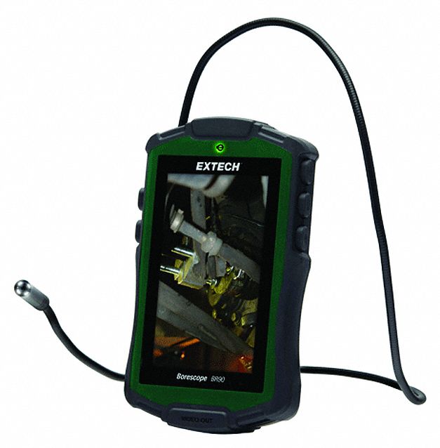 EXTECH, 640 x 480, 2 1/2 ft Shaft Lg, Inspection Camera - 55RV89|BR90 ...