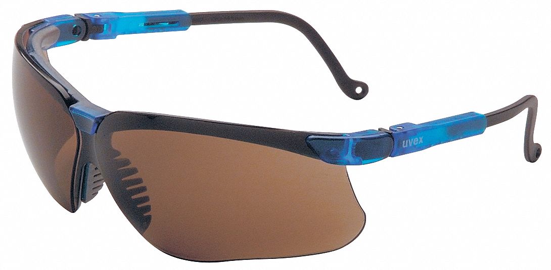 LUNETTES DE SÉCURITÉ, MONTURE INTÉGRALE, ENVELOPPANTES, PC, HYDROSHIELD, BLEU/ESPRESSO, CSA, M