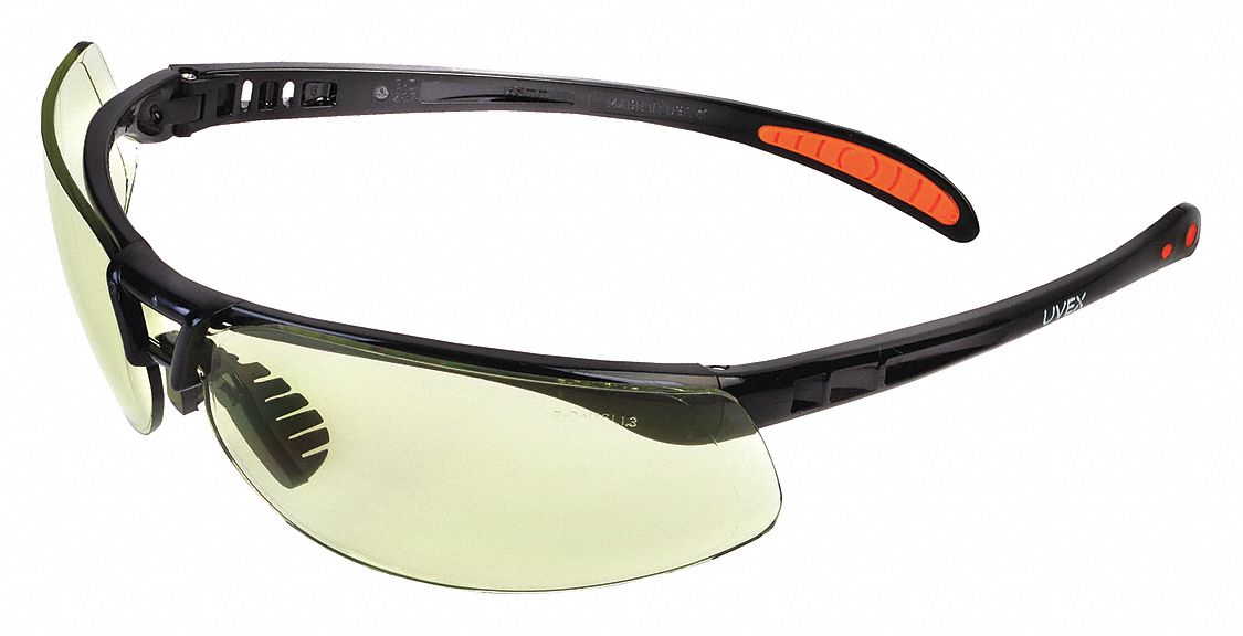 LUNETTES DE LECTURE DE SÉCURITÉ, DEMI-MONTURE, ENVELOPPANTES, PC, ANTIRAYURES, NOIR/SCT-IR FAIBLE, CSA, M