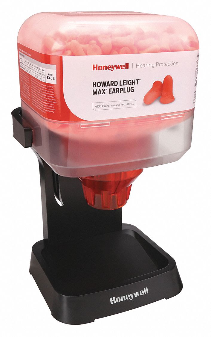 HONEYWELL HOWARD LEIGHT, Dispenser with Refill, Bell, Ear Plug Dispenser 55TA91HL400MAX