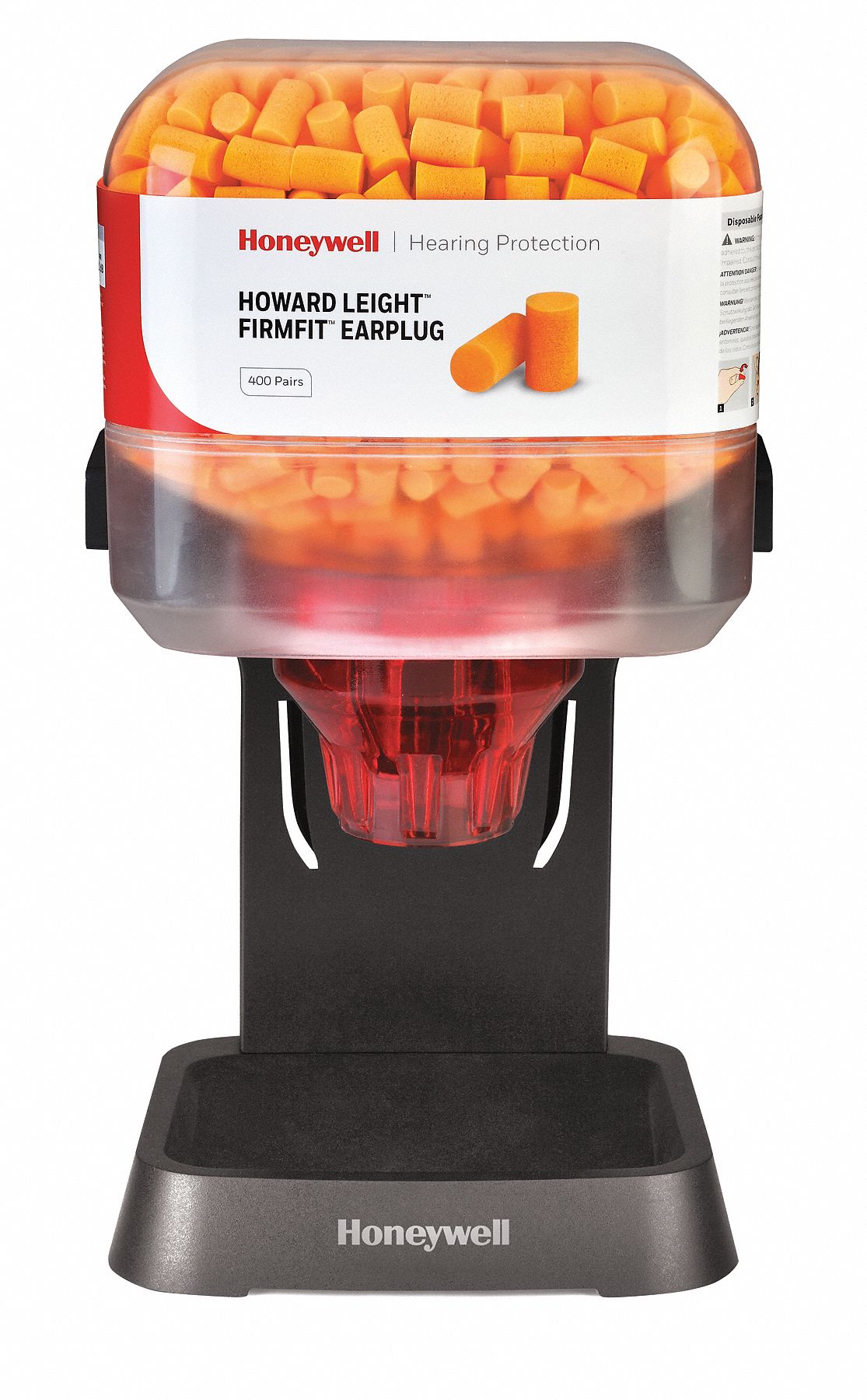HONEYWELL HOWARD LEIGHT Ear Plug Dispenser, Orange, 30dB 55TA92HL400
