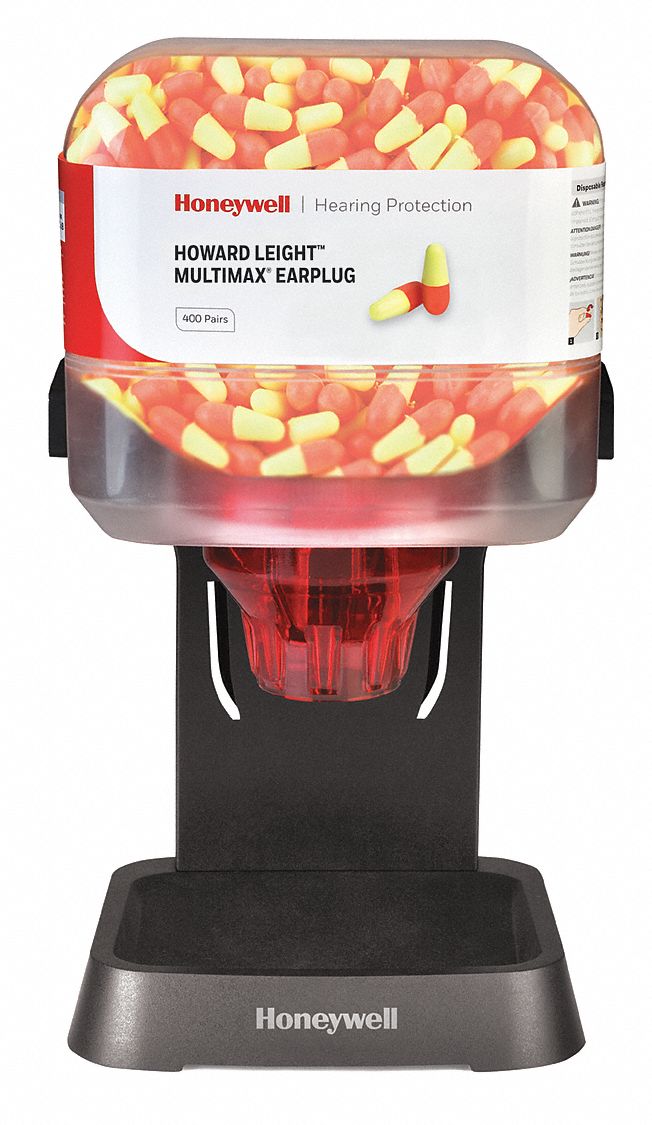 HONEYWELL HOWARD LEIGHT Ear Plug Dispenser, Yellow, 31dB 55TA93HL400