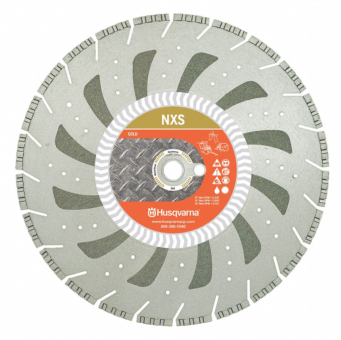HUSQVARNA Power Cutters, Diamond Saw Blade, Block, Brick, Concrete