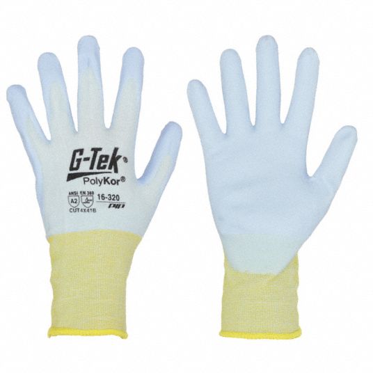 PIP G-Tek PolyKor Cut-Resistant Gloves, Polyurethane Grip