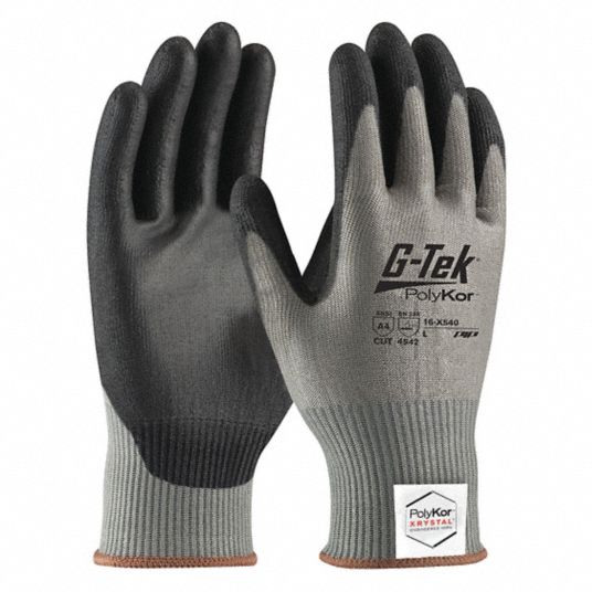 PIP Cut-Resistant Glove: XS ( 6 ), ANSI Cut Level A4, Palm, Dipped ...