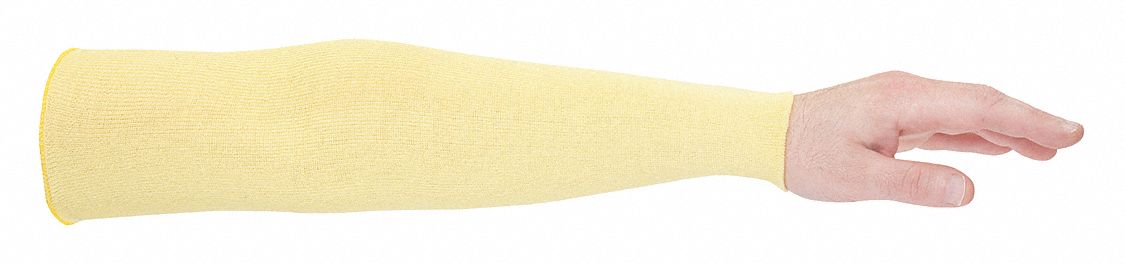 Cut-Resistant Sleeve, Universal Sz, Yellow