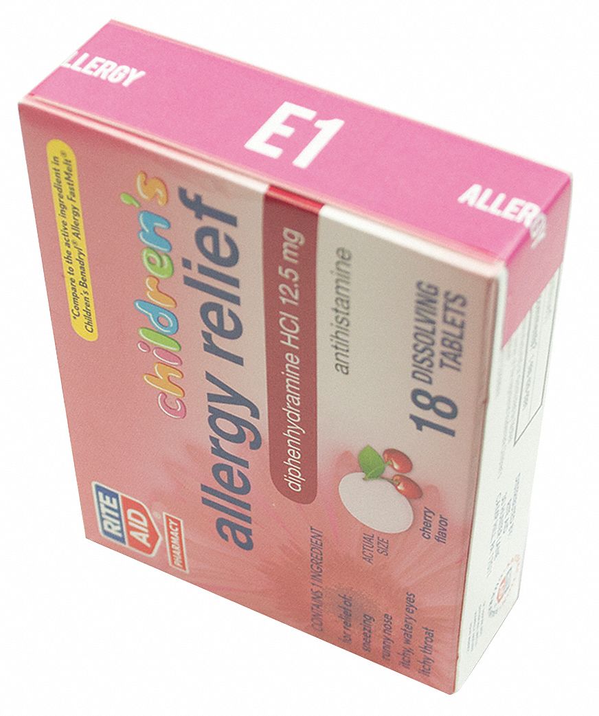 Allergy Tablets Medicinal Count 1 x 1