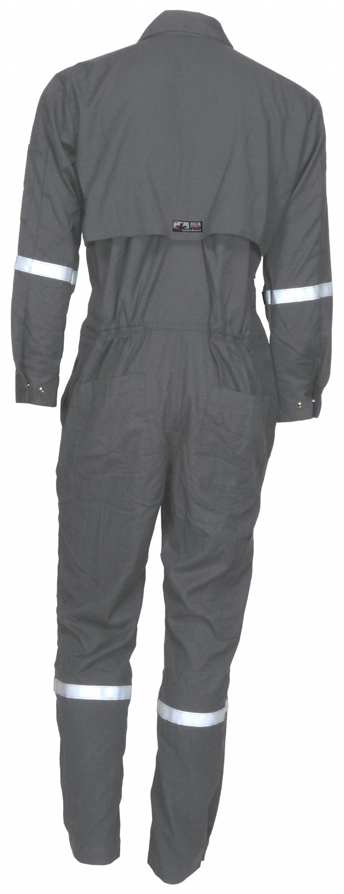 Mcr Safety Coverall 89 Calsq Cm Atpv Mens L Regular 44 In Max Chest Size Gray Zipper 5844