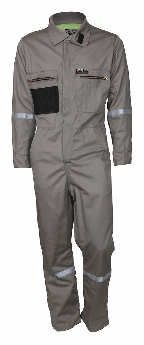 Flame-Resistant Coverall, 38 Size