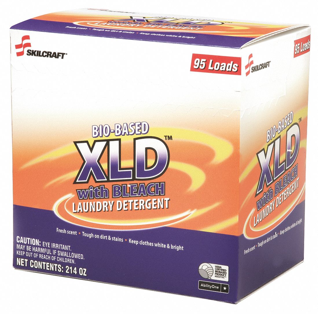 ABILITY ONE Laundry Detergent with Bleach, Cleaner Form Powder, Cleaner