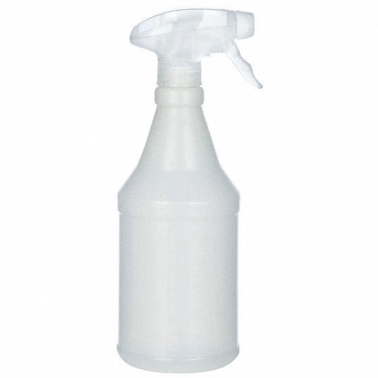 ABILITY ONE Trigger Spray Bottle: 32 oz Container Capacity, Stream, White,  Clear, 240 mm Dip Tube Lg
