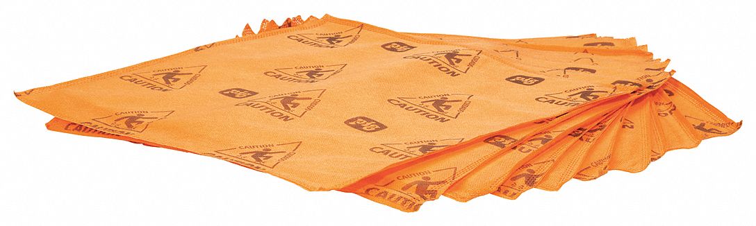 TAMPON ABSORBANT, HTE VIS., A/ SERRURE, LIQUIDES AQUEUX, 14 X 14 PO