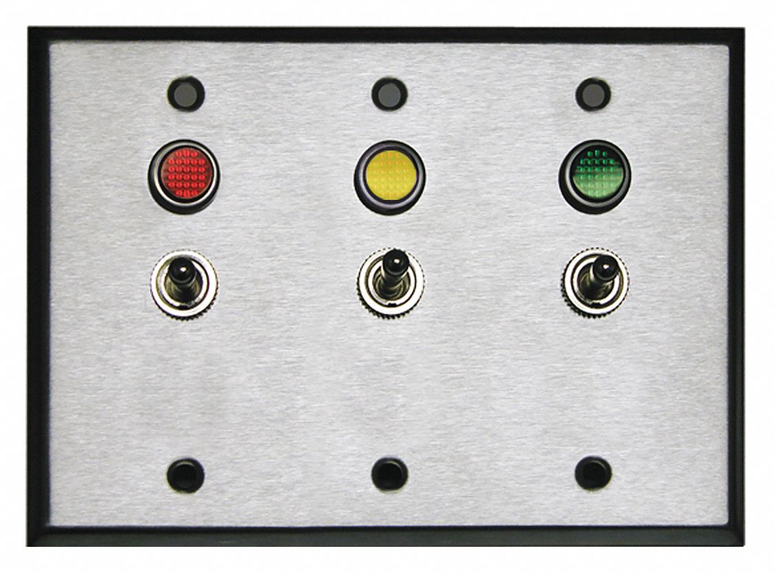 Toggle Switch: 2 Position, 6 Connections, DPST, 6 in Wire Leads Connection