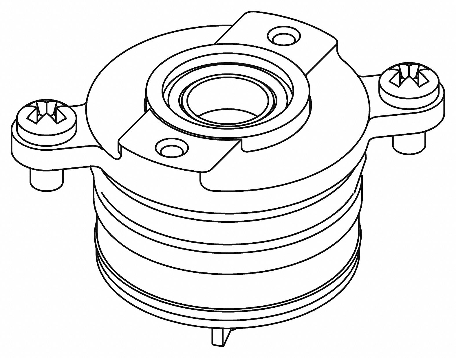 Diaphragm Assembly: Toilets, Metal/Plastic, 1 gpf Gallons per Flush, Drop-In Pin