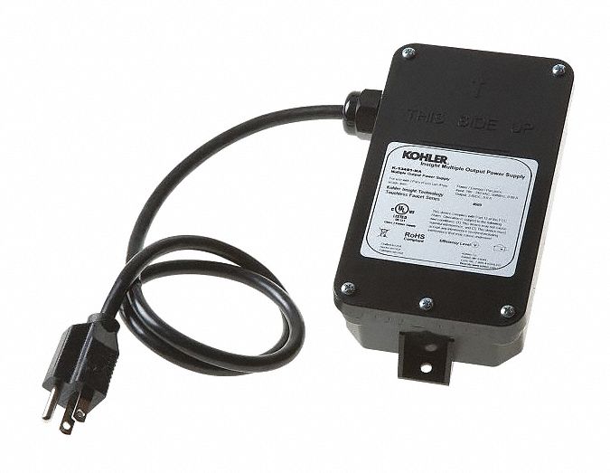Power Supply: For Insight Series, Plastic, Unfinished, 7 5/16 in Overall Lg, 120V DC