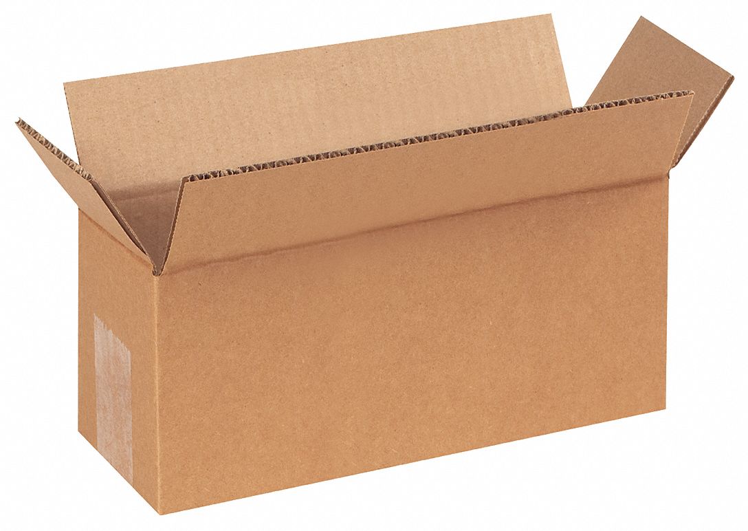 Shipping Box: 9 in Inside Lg, 4 in Inside Wd, 3 in Inside Ht, 32 ECT - Long, Single Wall