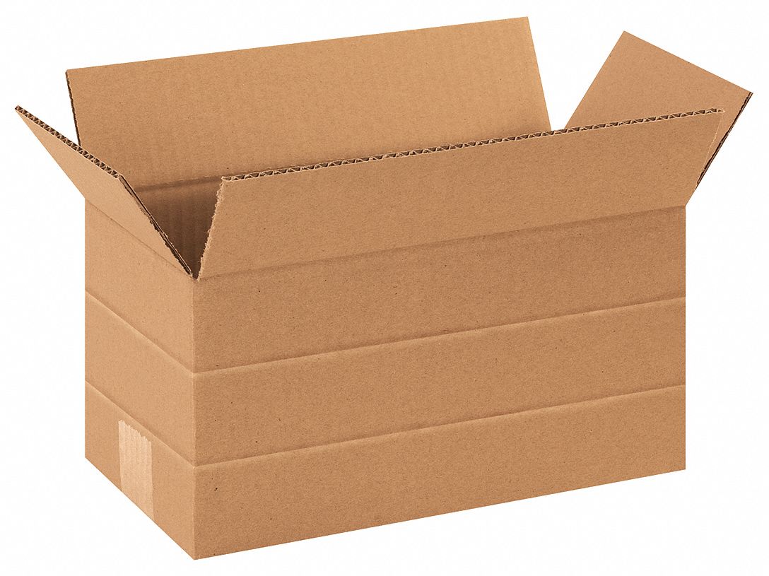 Shipping Box: 12 in Inside Lg, 6 in Inside Wd, 2 in_4 in_6 in Inside Ht, 32 ECT - Multi-Ht