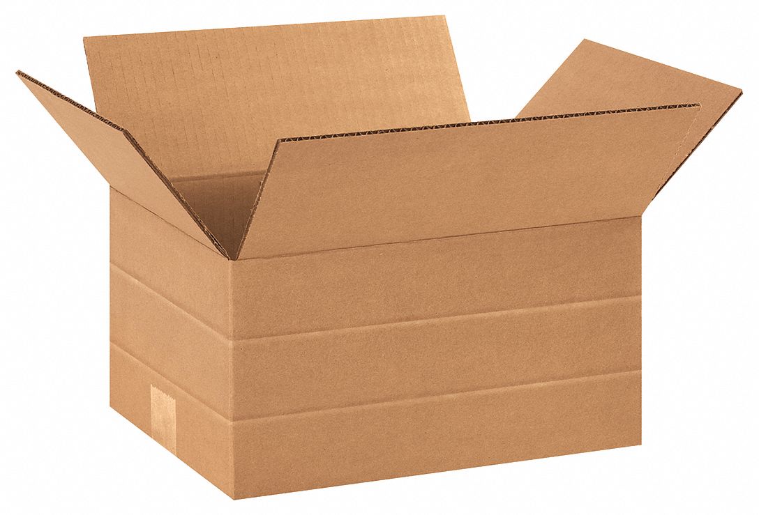Shipping Box: 12 in Inside Lg, 9 in Inside Wd, 2 in_4 in_6 in Inside Ht, 32 ECT - Multi-Ht