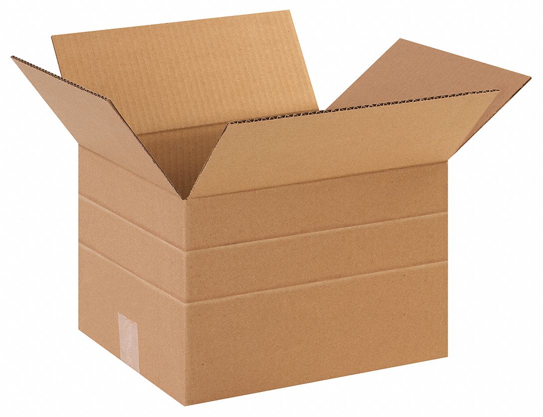 Shipping Box: 12 in Inside Lg, 10 in Inside Wd, 4 in_6 in_8 in Inside Ht, 32 ECT - Multi-Ht