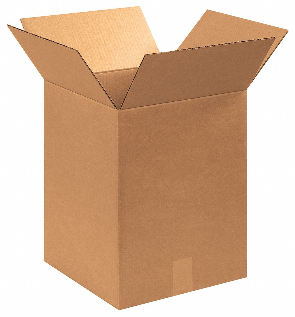 GRAINGER APPROVED Shipping Box, Single Wall, 13x13x17 in Inside LxWxH, 32 ECT, RSC 55VG97