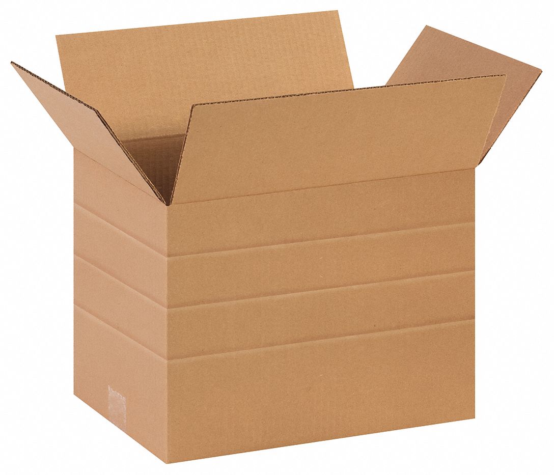 Shipping Box: 14 in Inside Lg, 10 in Inside Wd, 4 in_6 in_8 in_10 in Inside Ht, 32 ECT - Multi-Ht