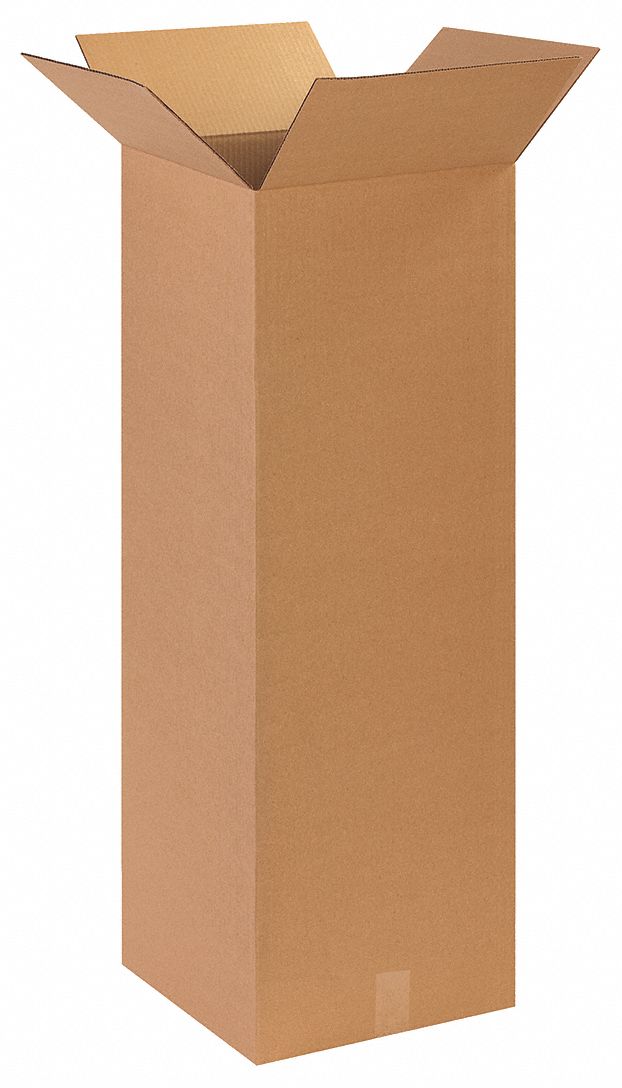 Shipping Box: 14 in Inside Lg, 14 in Inside Wd, 40 in Inside Ht, 32 ECT - Tall, Single Wall