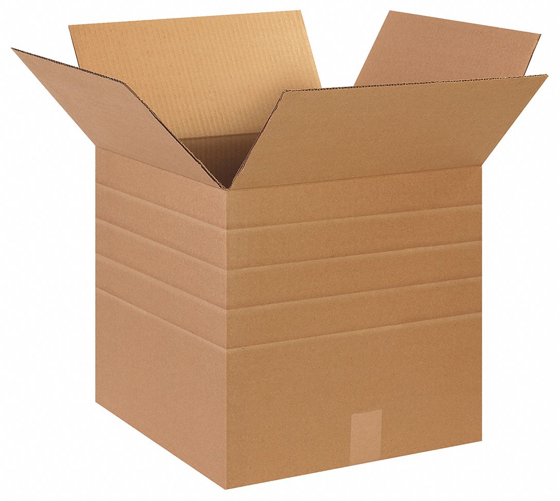 Shipping Box: 15 in Inside Lg, 15 in Inside Wd, 7 in_9 in_11 in_13 in_15 in Inside Ht, Single Wall