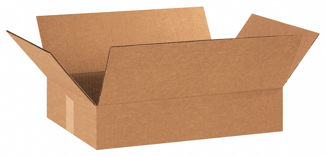 Shipping Box: 18 in Inside Lg, 12 in Inside Wd, 3 in Inside Ht, 32 ECT, Single Wall