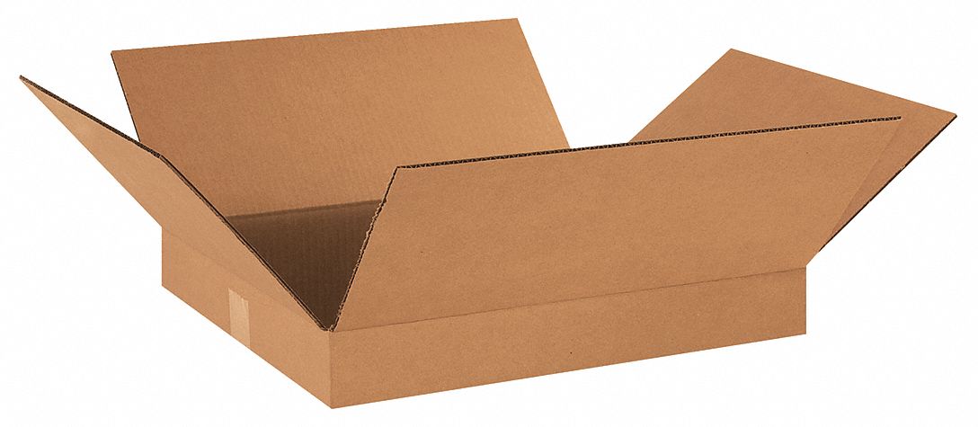 Shipping Box: 18 in Inside Lg, 16 in Inside Wd, 2 in Inside Ht, 32 ECT, Single Wall