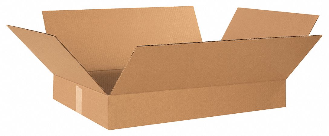 Shipping Box: 19 in Inside Lg, 12 in Inside Wd, 3 in Inside Ht, 32 ECT, Single Wall