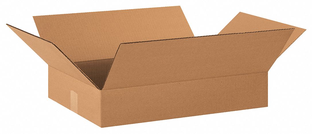 Shipping Box: 20 in Inside Lg, 14 in Inside Wd, 3 in Inside Ht, 32 ECT, Single Wall