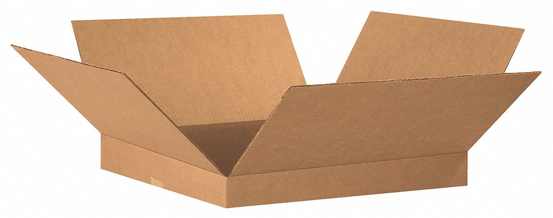 Shipping Box: 20 in Inside Lg, 20 in Inside Wd, 2 in Inside Ht, 32 ECT, Single Wall