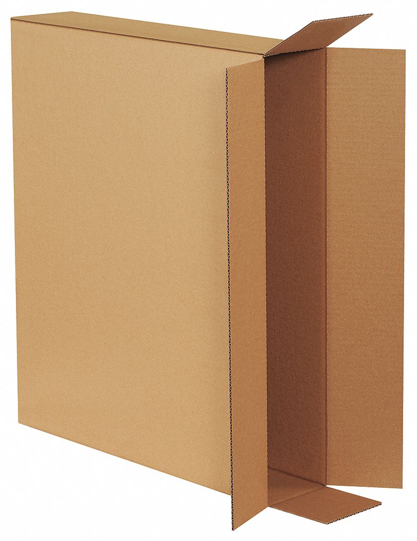 Shipping Box: 28 in Inside Lg, 5 in Inside Wd, 24 in Inside Ht, 32 ECT - Side Loading, Single Wall
