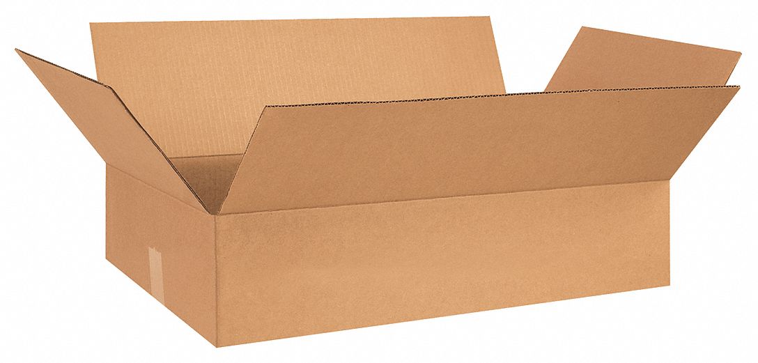 Shipping Box: 28 in Inside Lg, 18 in Inside Wd, 6 in Inside Ht, 32 ECT - Flat, Single Wall