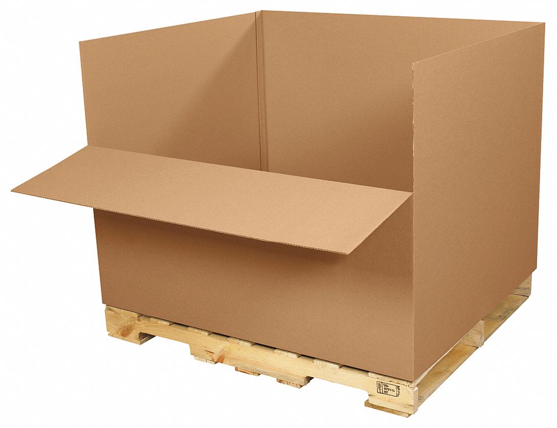 GRAINGER APPROVED Shipping Box, Gaylord, Double Wall, 49 5/8x39 5/8x35