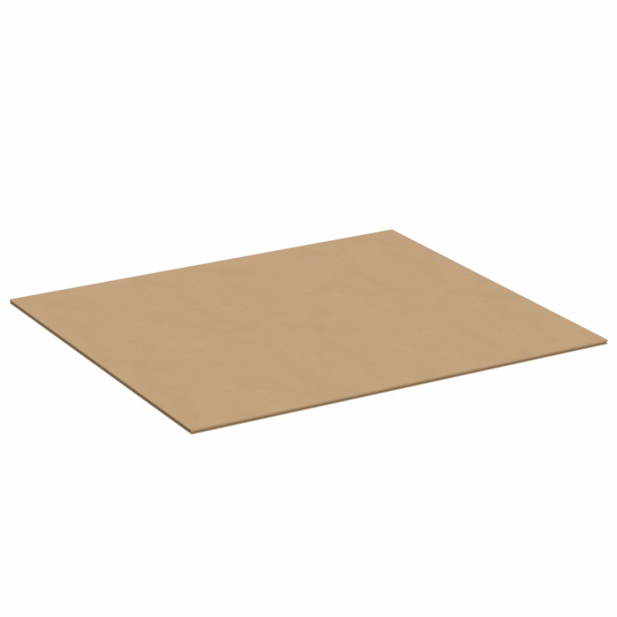 Corrugated Pads: 20 in Wd, 24 in Lg, 1/8 in Thick, 32 ECT, Single Wall