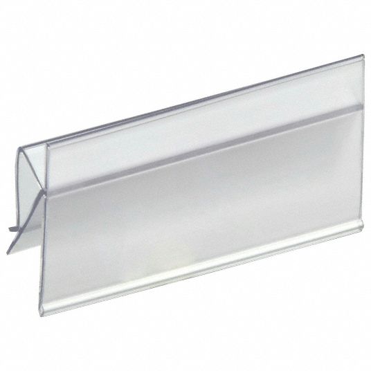 AIGNER INDEX, 4 in x 2 in, Clear, Label Holder - 55VL81|BC-24 - Grainger