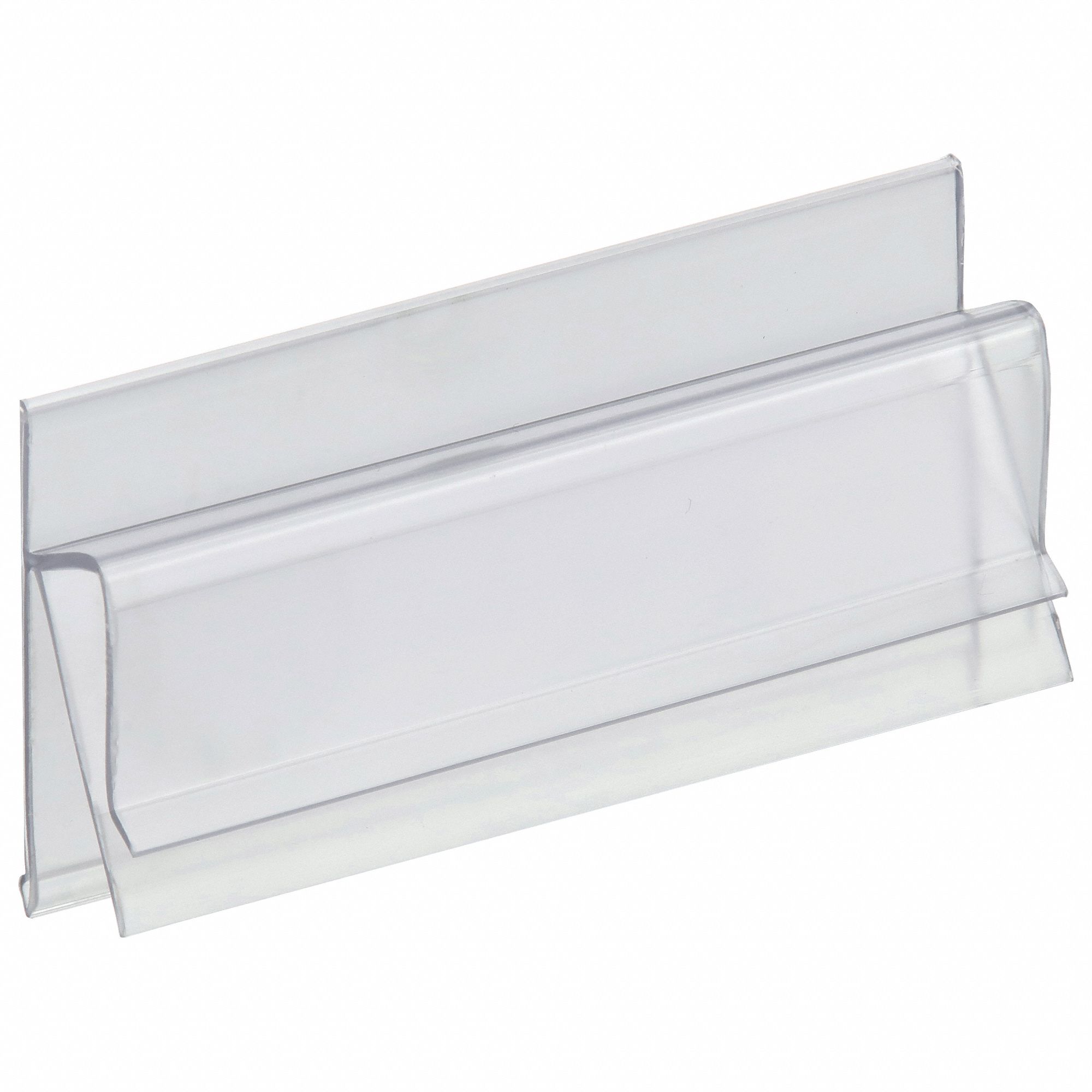 AIGNER INDEX Label Holder: 4 in x 2 in, Clear, Slide-In, 25 Label ...