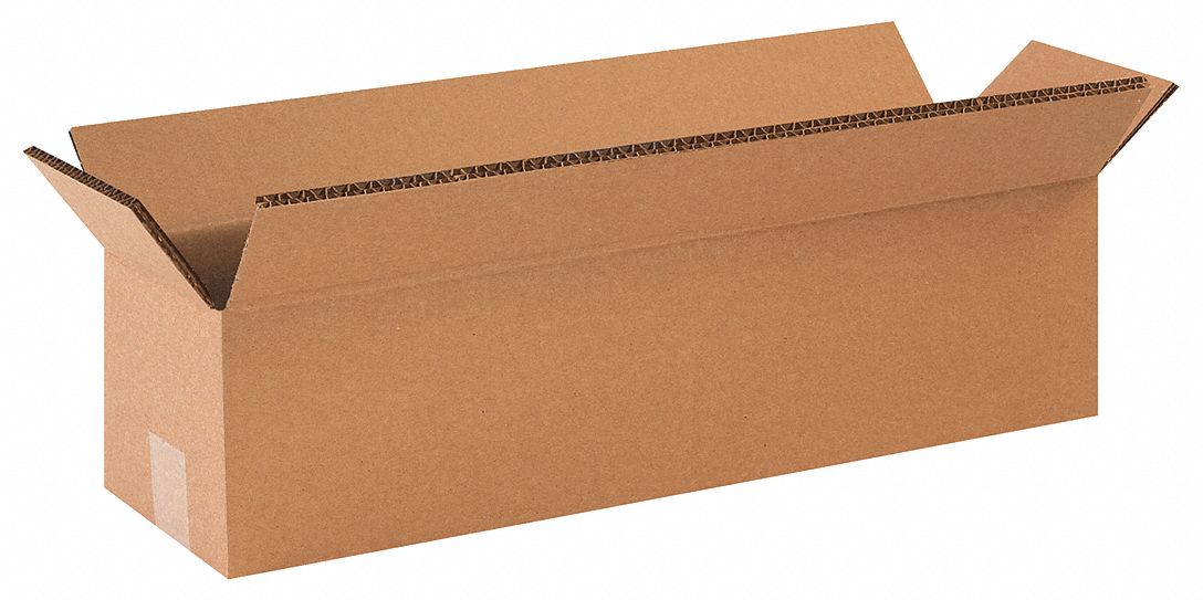 GRAINGER APPROVED Shipping Box, Heavy Duty, Long, Double Wall, 48x12x12
