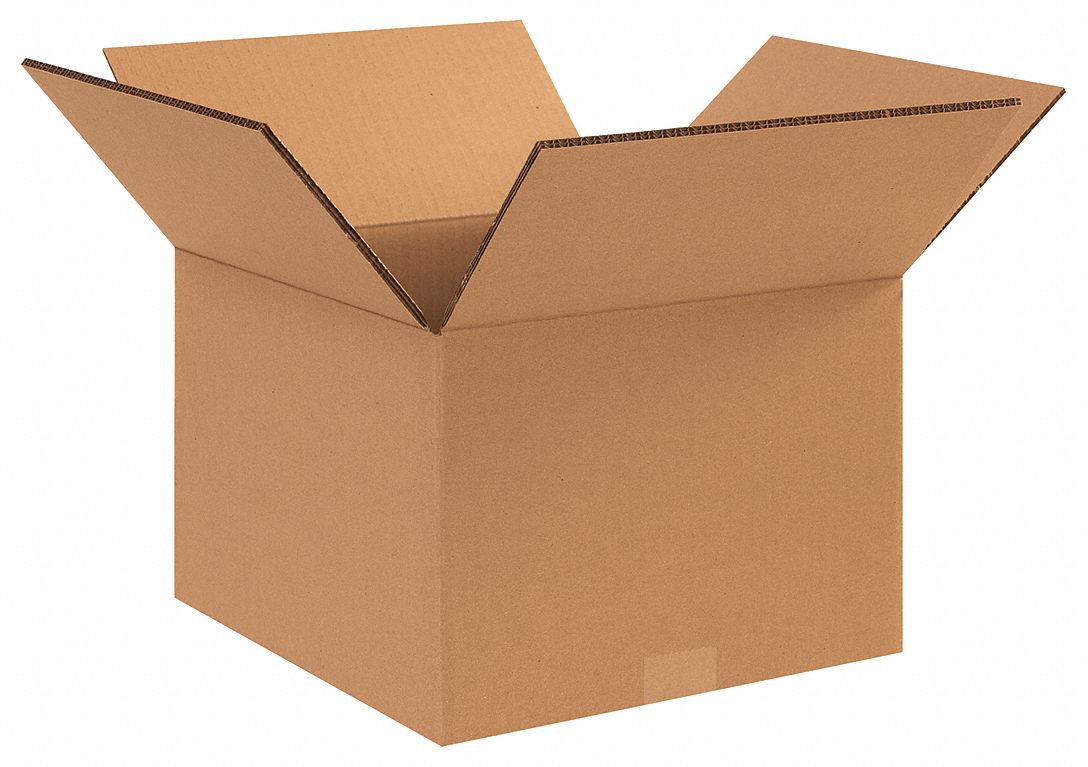 Shipping Box: 12 in Inside Lg, 10 in Inside Wd, 10 in Inside Ht, 48 ECT - Heavy Duty, Double Wall