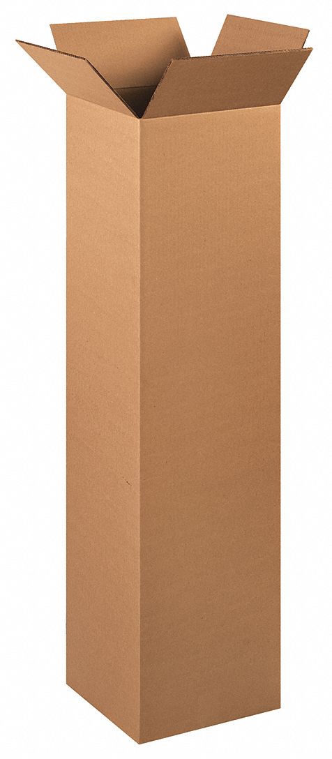 Shipping Box: 12 in Inside Lg, 12 in Inside Wd, 48 in Inside Ht, 48 ECT - Heavy Duty/Tall