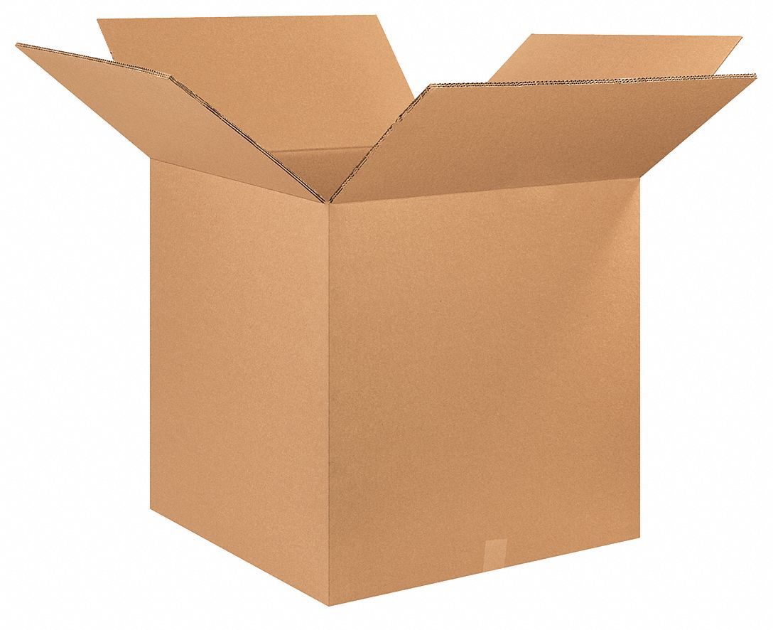GRAINGER APPROVED Shipping Box, Cube, Heavy Duty, Double Wall, 28x28x28 in Inside LxWxH, 48 ECT