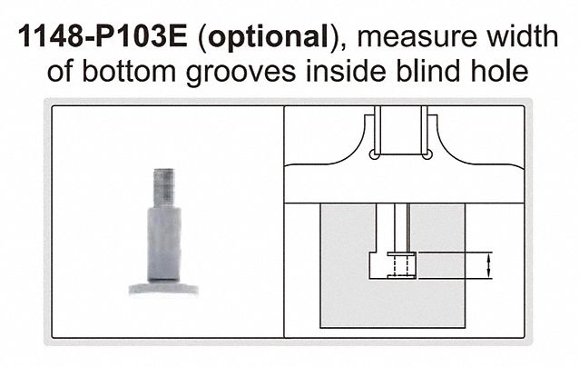 Depth Gauge Disk Point: Disk, 4mm Compatible Anvil Dia, 0.315 in Tip Dia, 1148-P103E