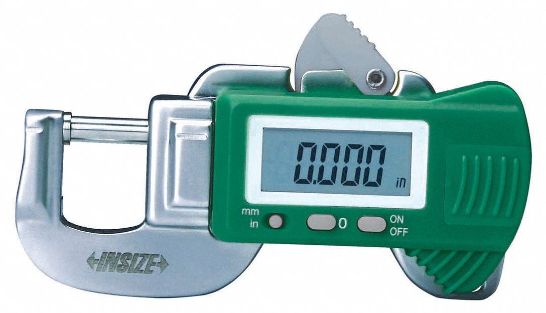 INSIZE, 0 mm to 12 mm Range, Digital Snap Gauge 55VN18216612 Grainger