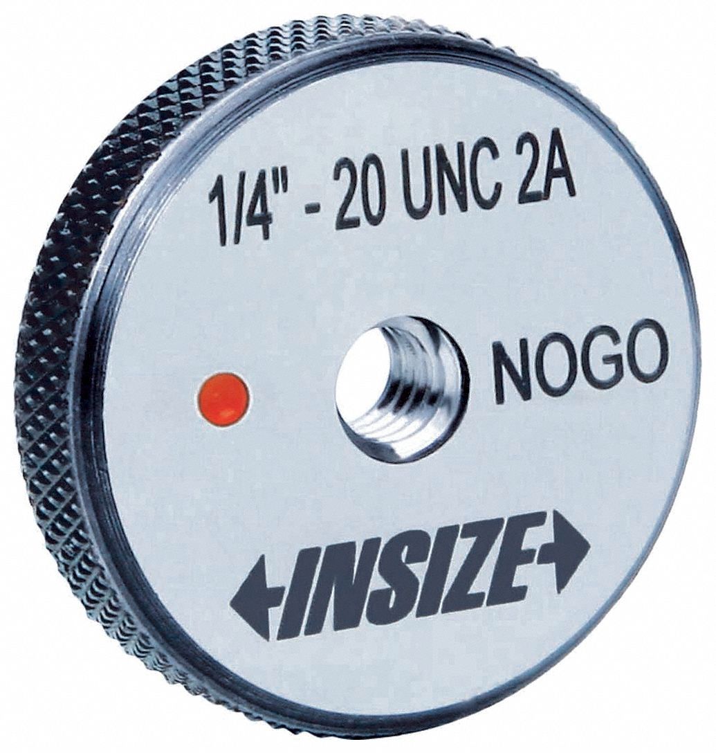 Insize Threaded Ring Gauge Thread Type Unc Thread Size 1 4 Thread Class 2a 55vn26 4121 1b1n Grainger