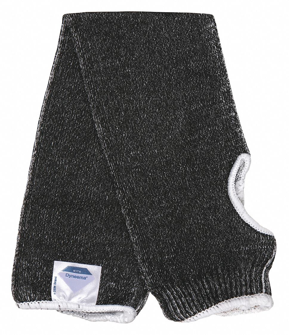 Cut-Resistant Sleeve, Black, L Size