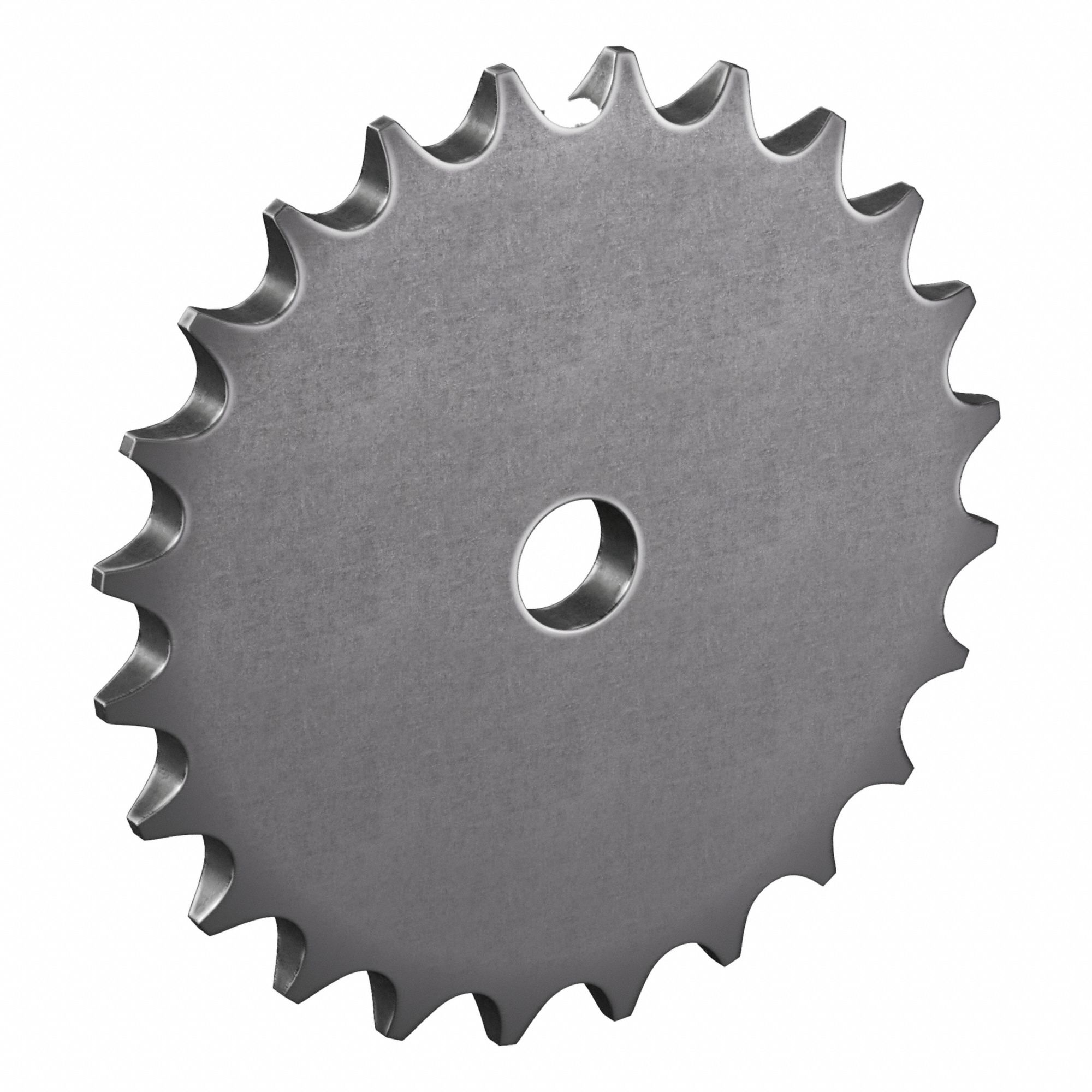 Roller Chain Sprocket: No Hub, For Single Strands, 06B, 24 Teeth, 72.97 mm Pitch Dia, Steel