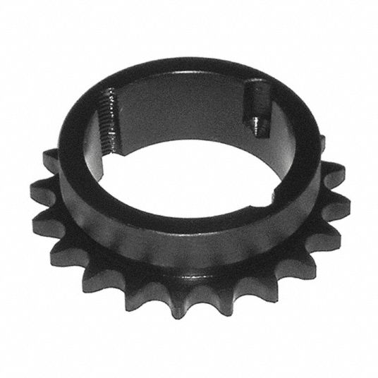 TRITAN Bushed Roller Chain Sprocket: For 40 Chain, 14 Teeth, 2.247 in Pitch  Dia, 2.49 in Outside Dia